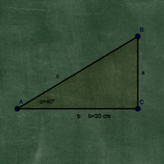 A derékszögű háromszög szögfüggvényei